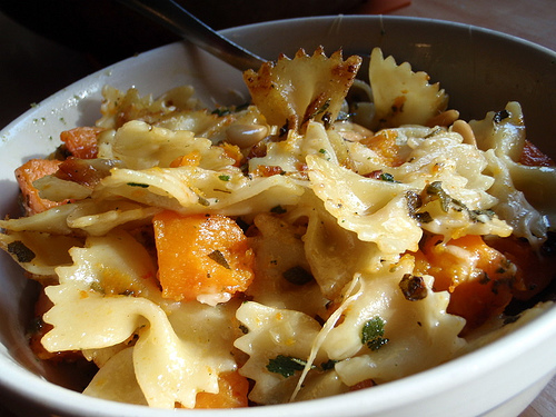 Butternut Squash and Bacon Pasta with Chicken and Spinach Pasta