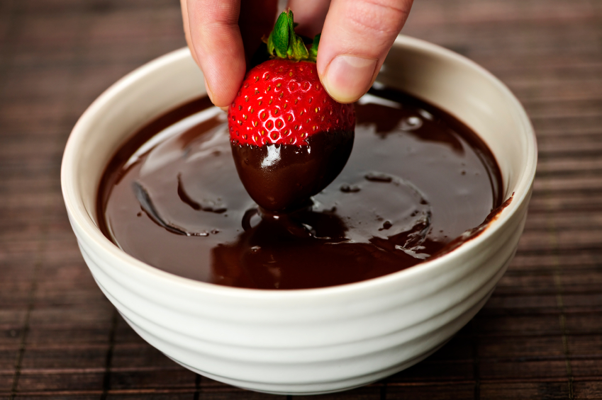 The Perfect Chocolate-Dipped Strawberry