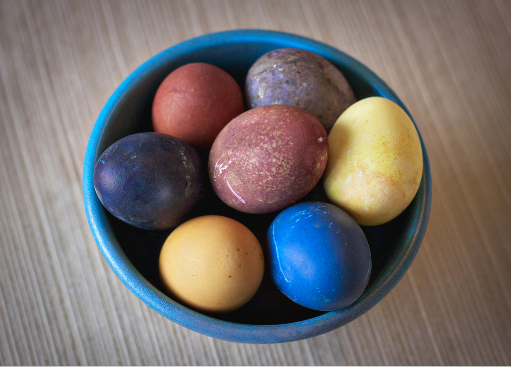 Easter Eggs Made with Natural Food Dye Savor Culinary Services