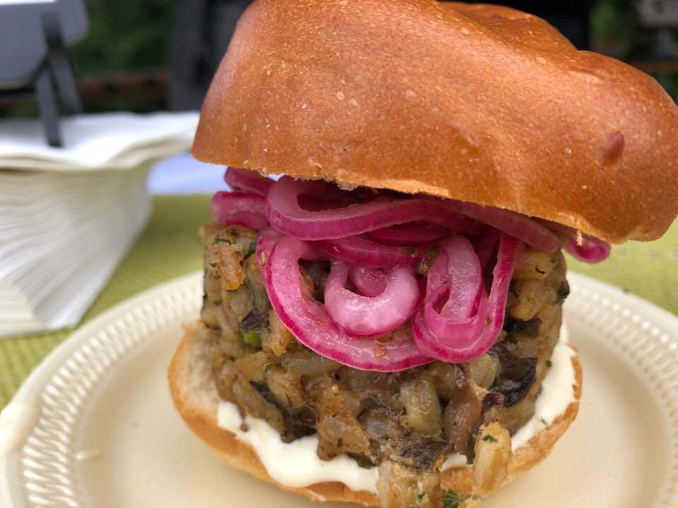 A Vegetarian Burger for Labor Day Savor Culinary Services