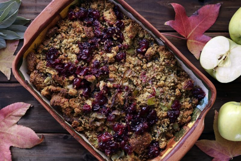 Vegan & Gluten-Free Quinoa Cranberry Stuffing Savor Culinary Services